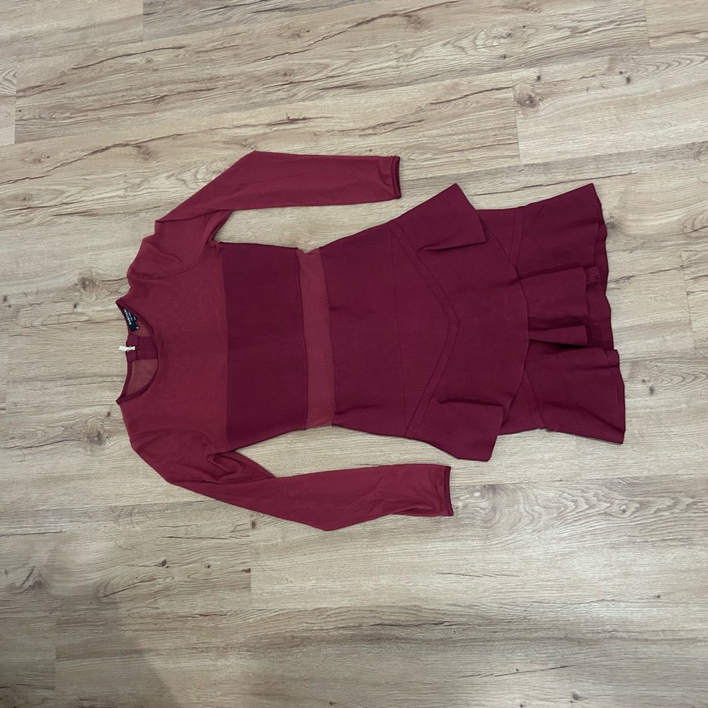 Marciano Burgundy Elegance Dress